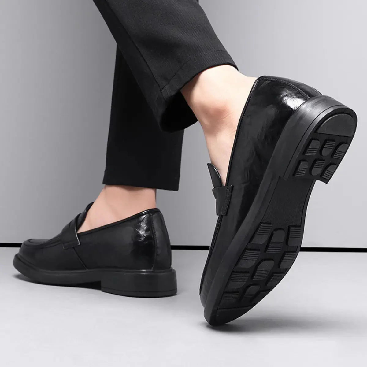 Borj – Elevated herenloafer met glanzende afwerking - 8cm - Elevated