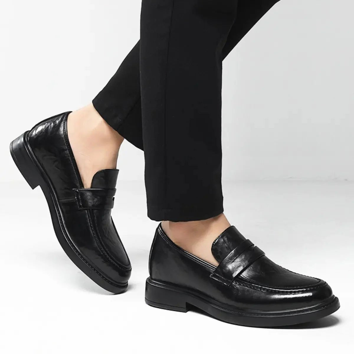 Borj – Elevated herenloafer met glanzende afwerking - 8cm - Elevated