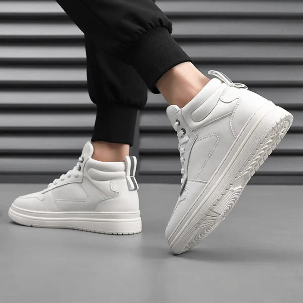 Daan – Elevated high - top herensneaker met strak profiel - 8cm - Elevated