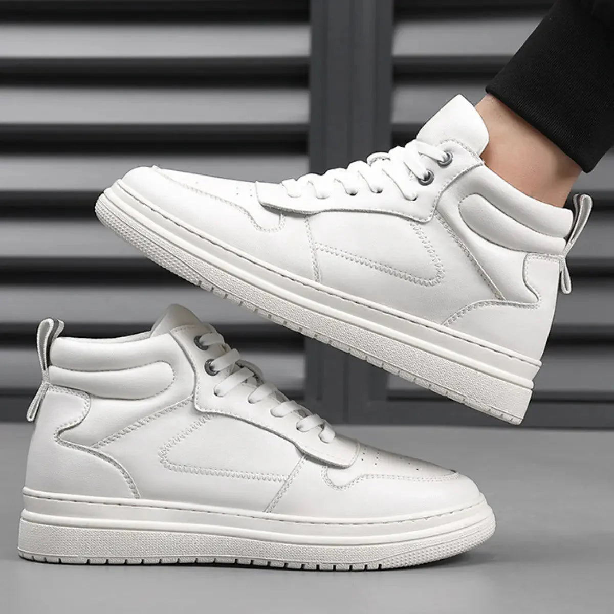 Daan – Elevated high - top herensneaker met strak profiel - 8cm - Elevated