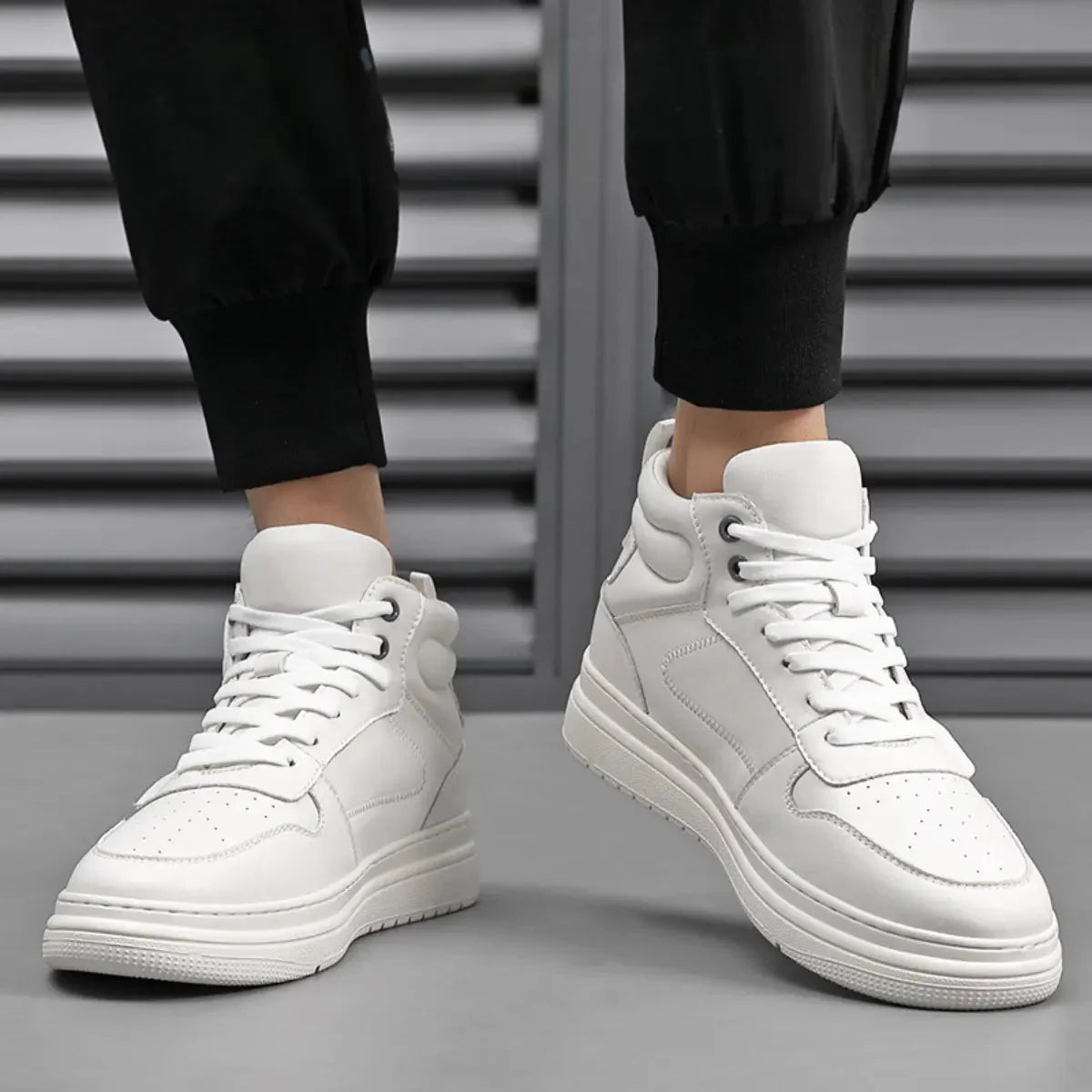 Daan – Elevated high - top herensneaker met strak profiel - 8cm - Elevated