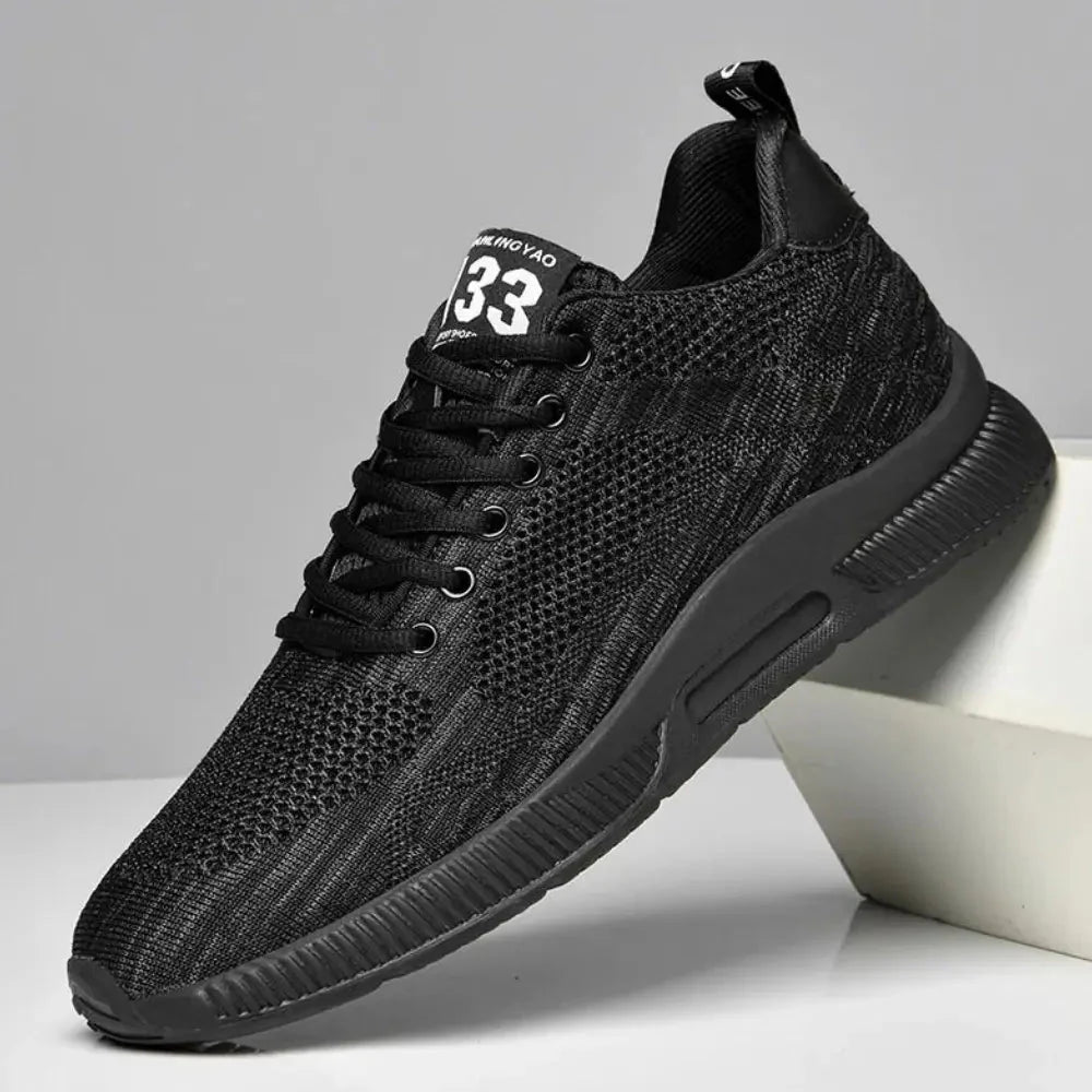 Diego – Elevated herensneaker met ademende structuur en sportieve zool - 7cm - Elevated