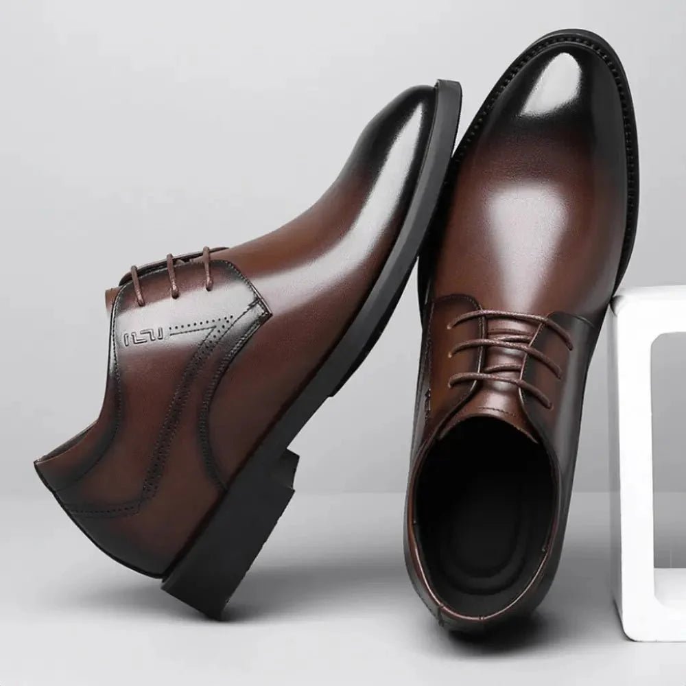 Francis - Verhoogde Luxe Derby Veterschoenen - 8cm - Elevated