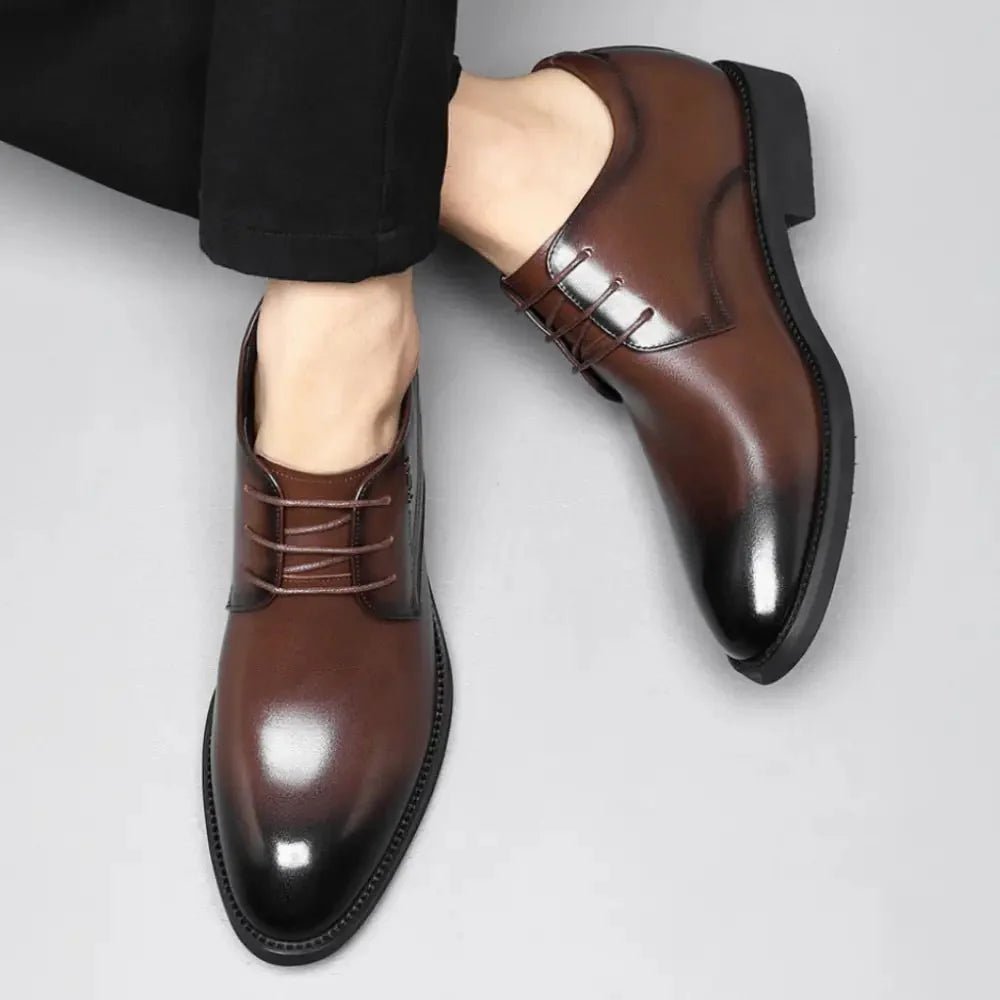Francis - Verhoogde Luxe Derby Veterschoenen - 8cm - Elevated