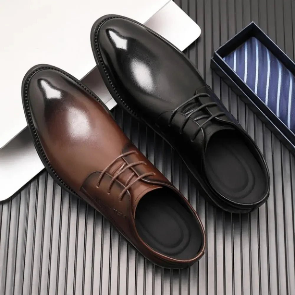 Francis - Verhoogde Luxe Derby Veterschoenen - 8cm - Elevated