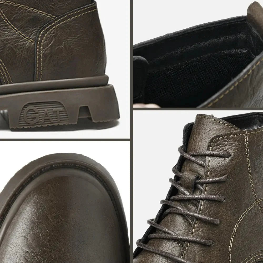 Vince – Elevated ankle boot with robust sole and sleek lacing - 8cm