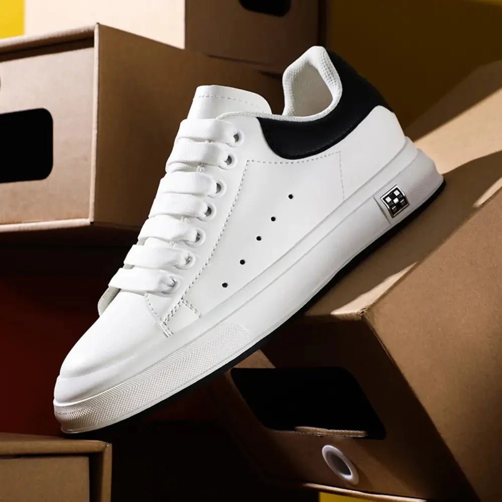 Gino - Verhoogde Minimalistische Lage Sneakers - 7cm - Elevated