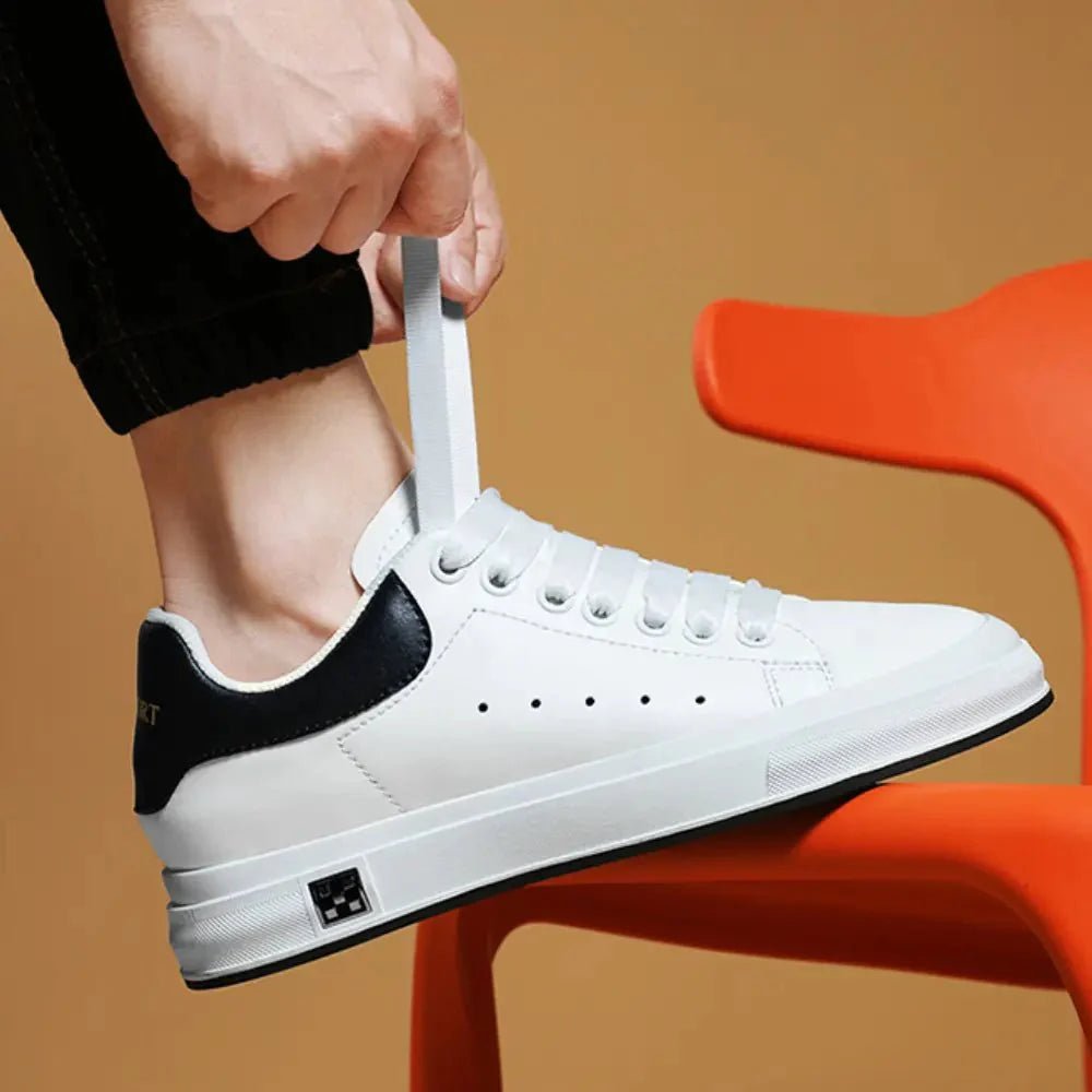 Gino - Verhoogde Minimalistische Lage Sneakers - 7cm - Elevated