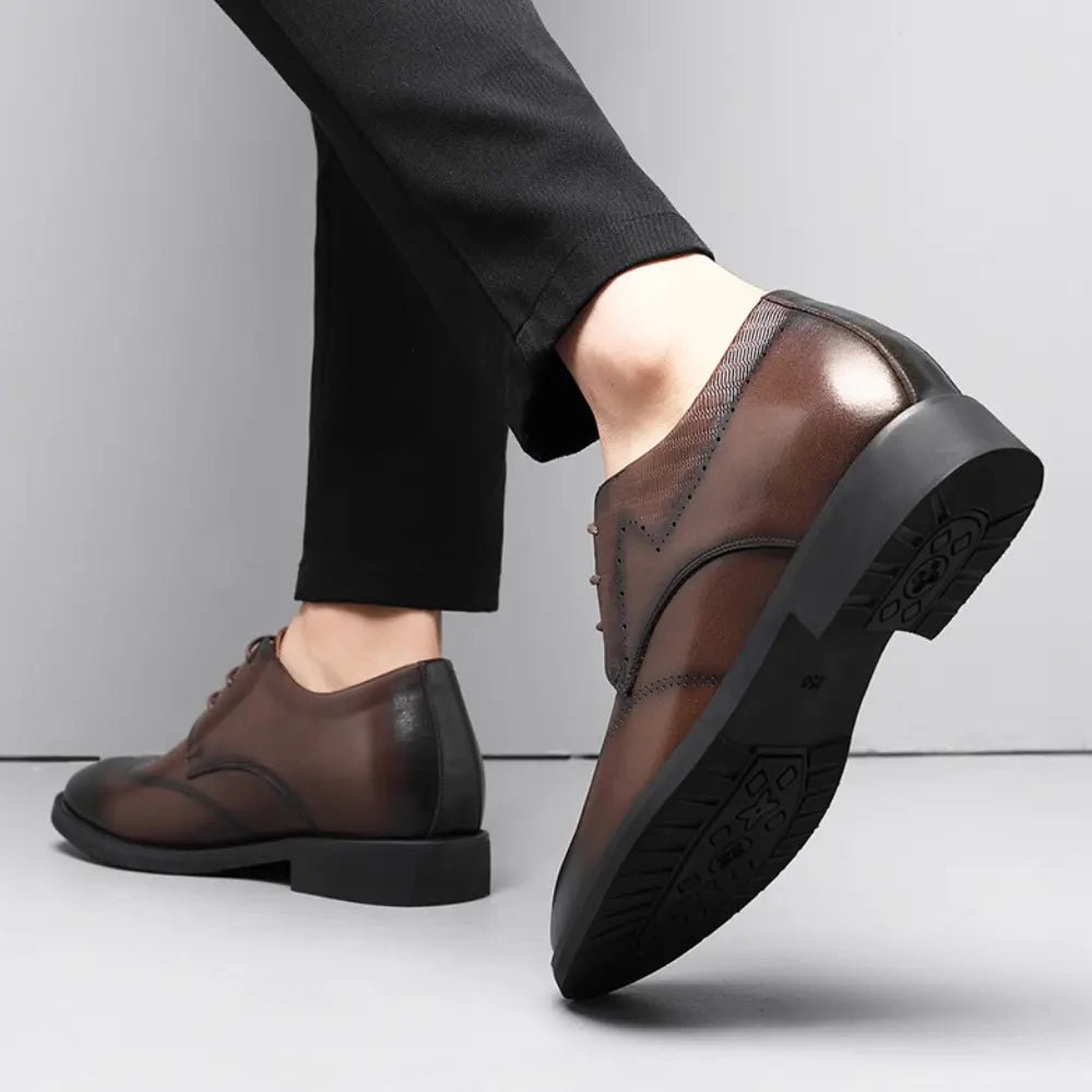 Larius - Verhoogde Formele Klassieke Derby Schoenen - 8cm - Elevated