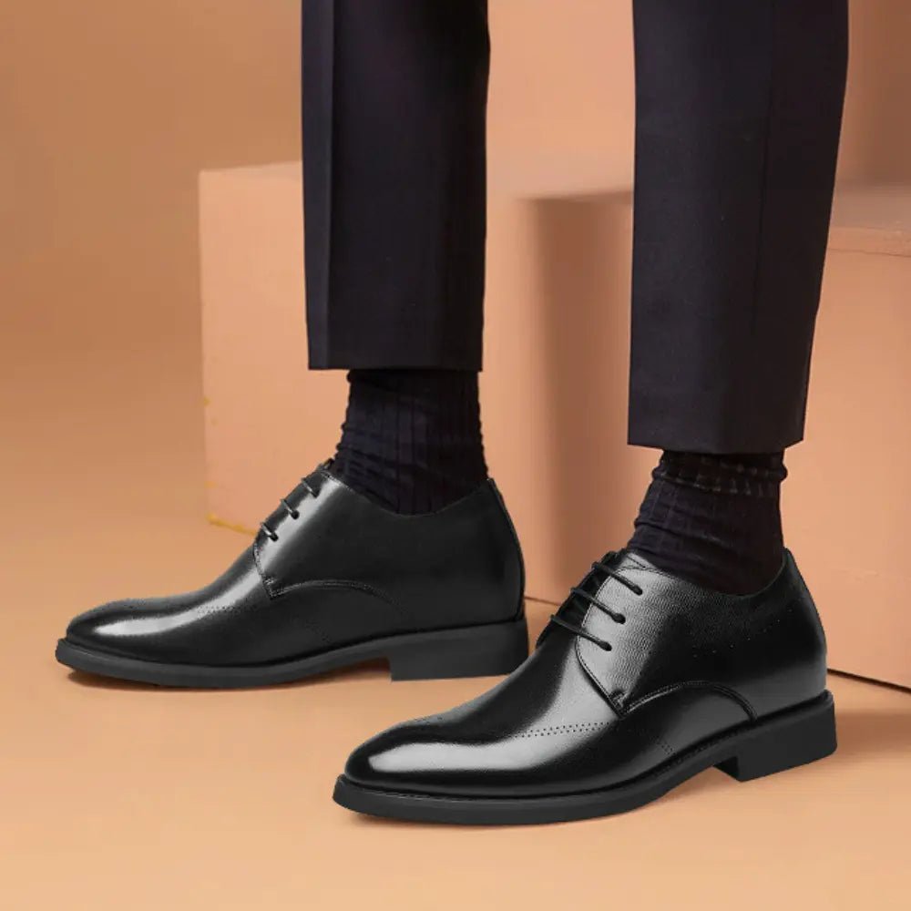 Larius - Verhoogde Formele Klassieke Derby Schoenen - 8cm - Elevated