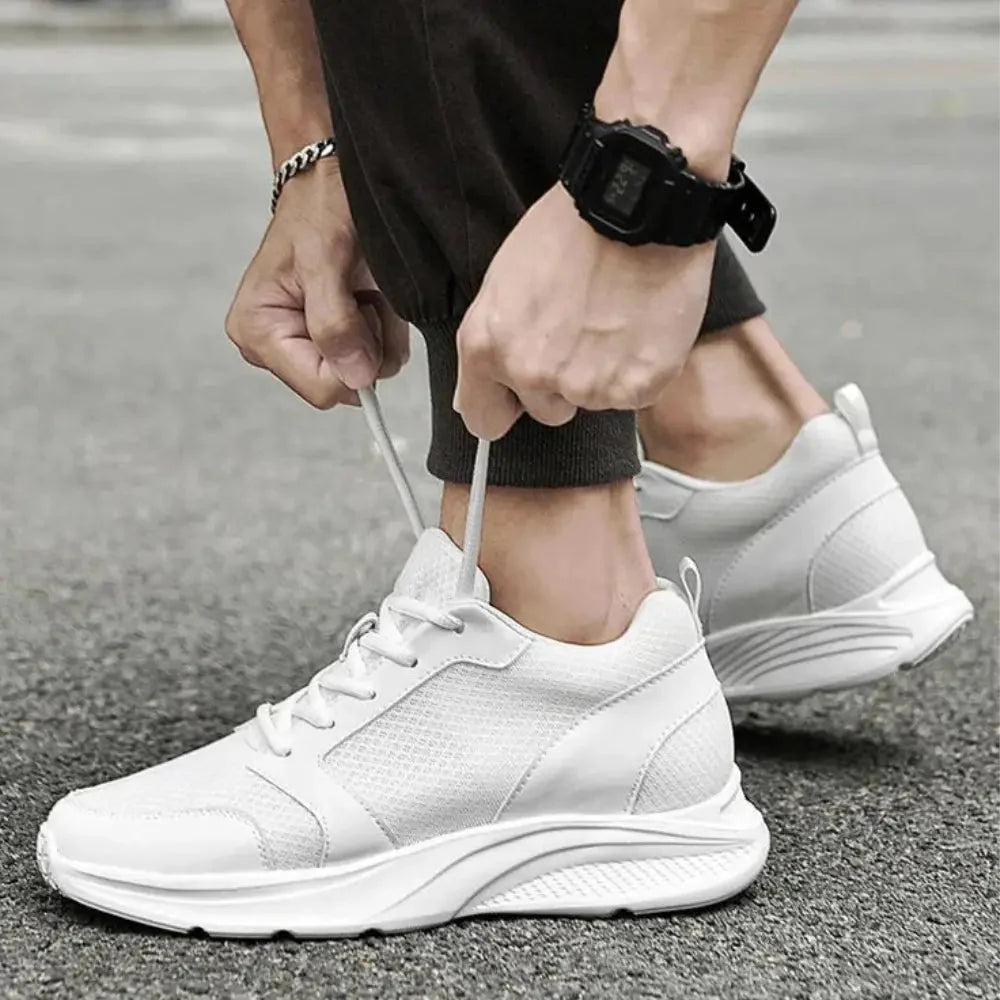Lucas – Heren sneaker met verhoogde zool - 8 cm - Elevated
