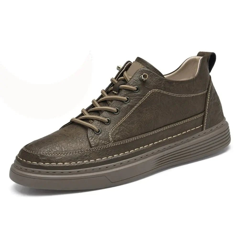 Marc– Elevated herensneaker met ambachtelijke look - 7cm - Elevated