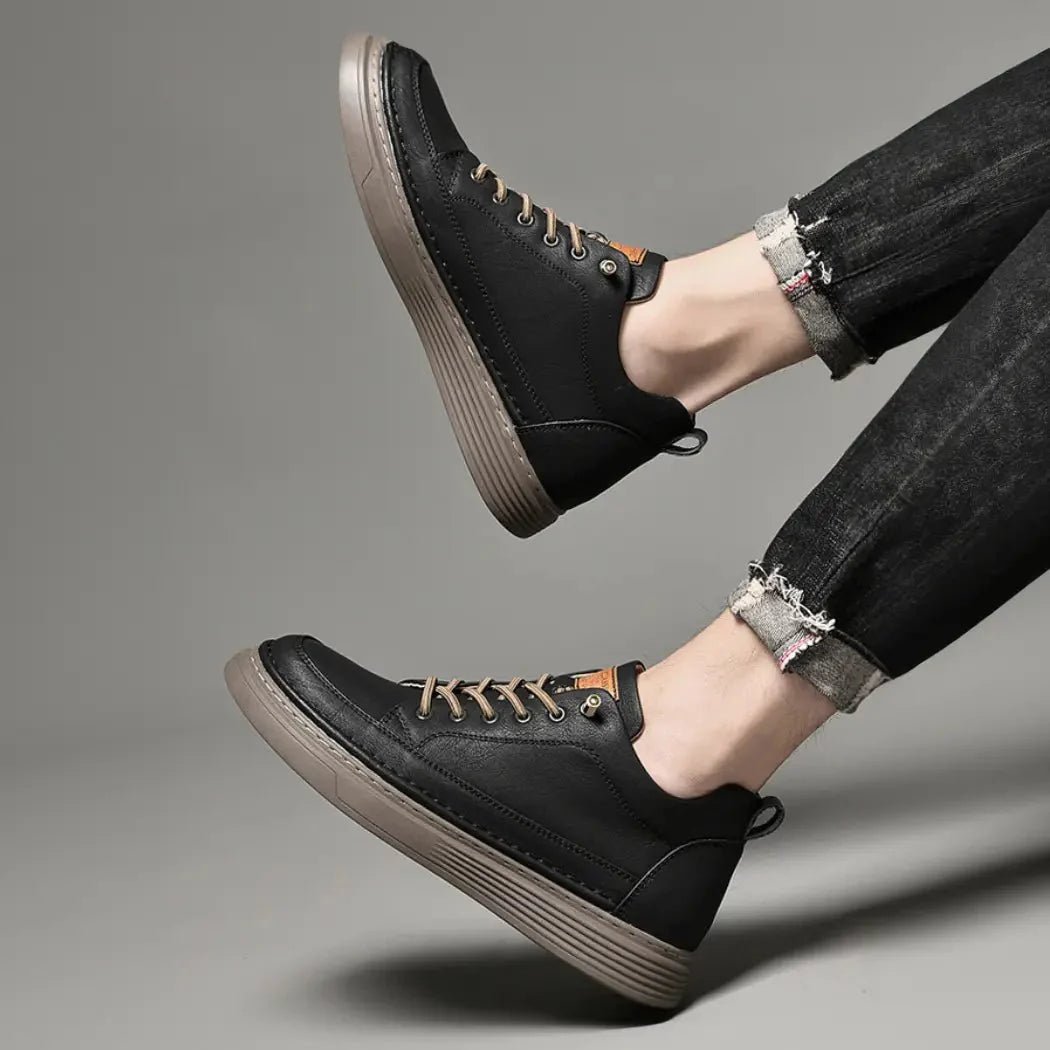 Marc– Elevated herensneaker met ambachtelijke look - 7cm - Elevated