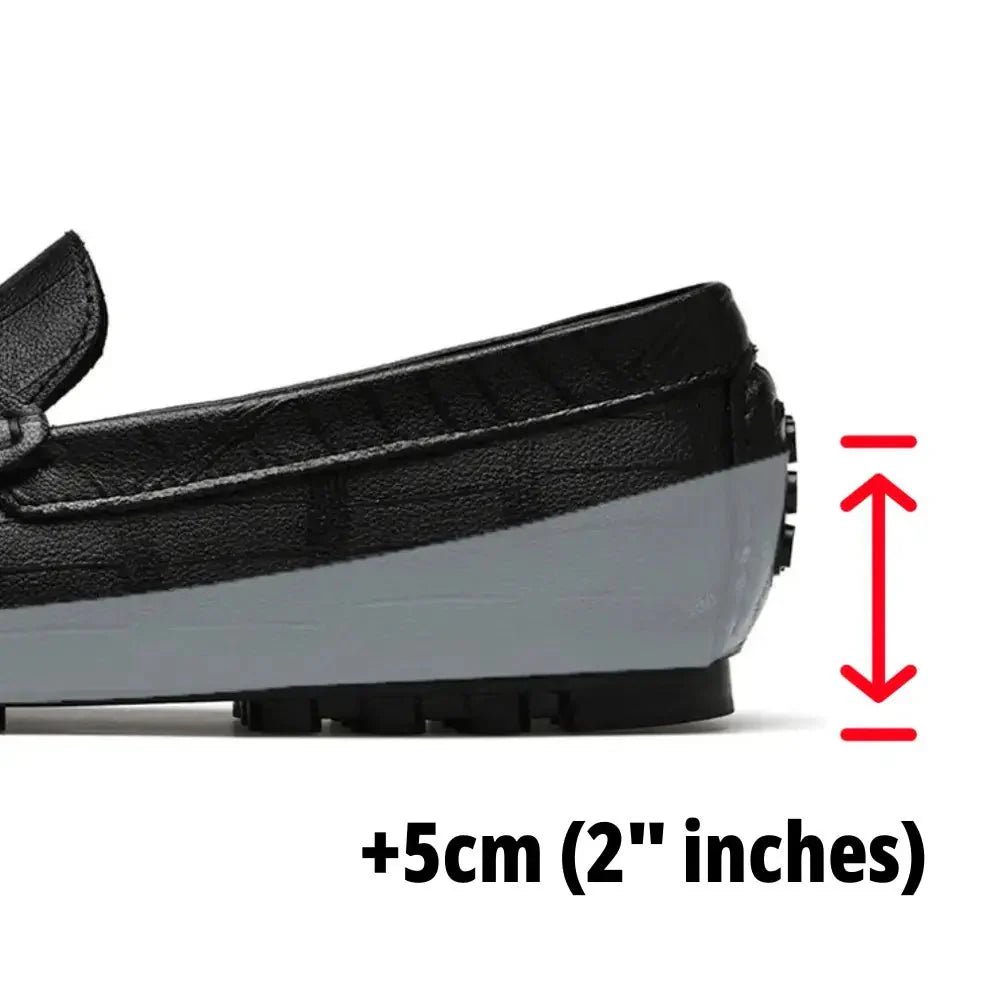 Marvin– Elevated herenloafer met luxe structuur - 5cm - Elevated