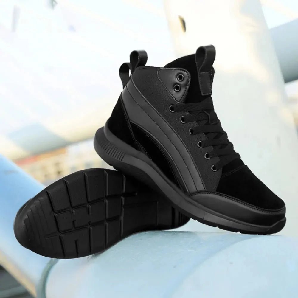 Max – Elevated herensneaker met hoog uitgesneden kraag en gelaagde structuur - 8cm - Elevated