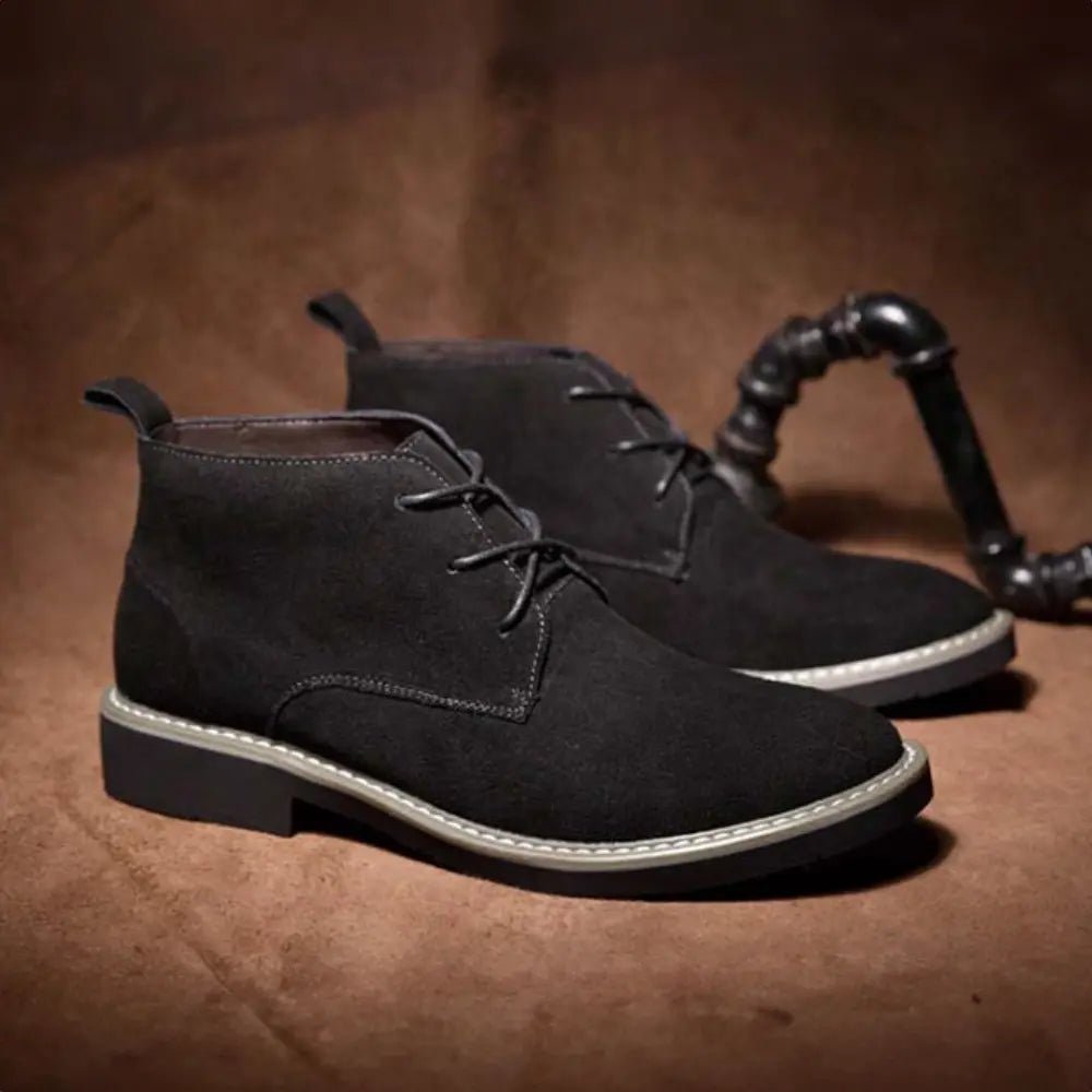 Mees – Elevated heren desert boot met laag profiel en gestikte zoolrand - 8cm - Elevated