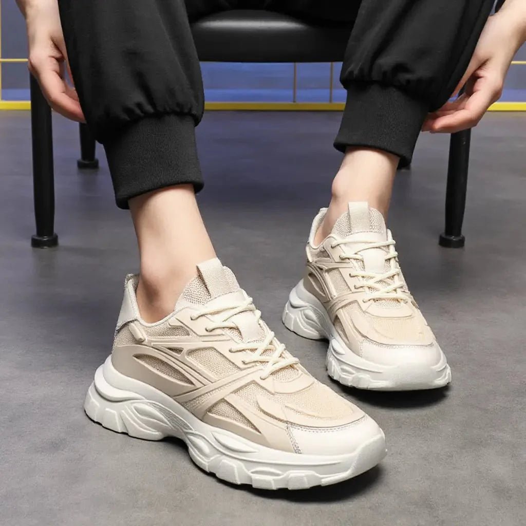 Mike – Elevated herensneaker met gelaagde zool en futuristisch paneelontwerp - 8cm - Elevated