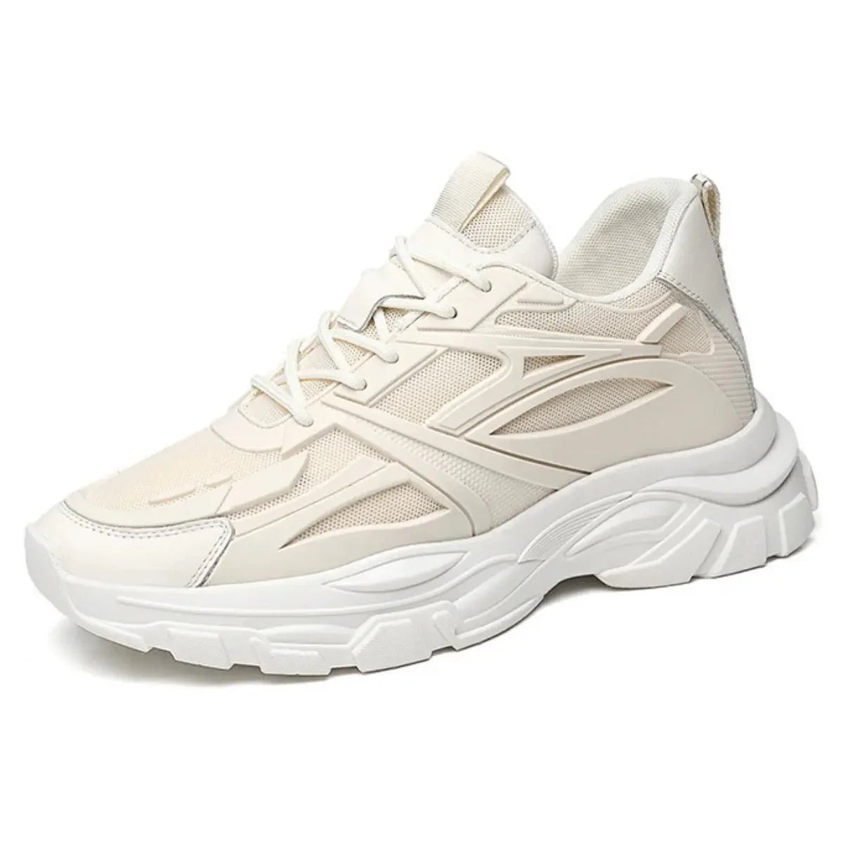 Mike – Elevated herensneaker met gelaagde zool en futuristisch paneelontwerp - 8cm - Elevated