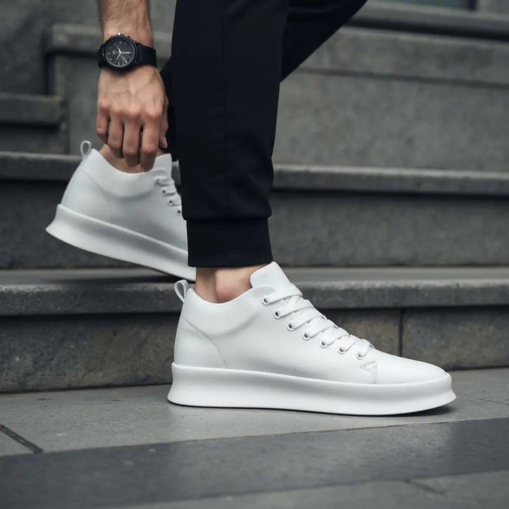 Rex - Verhoogde Minimalistische Platform Sneakers - 7cm - Elevated