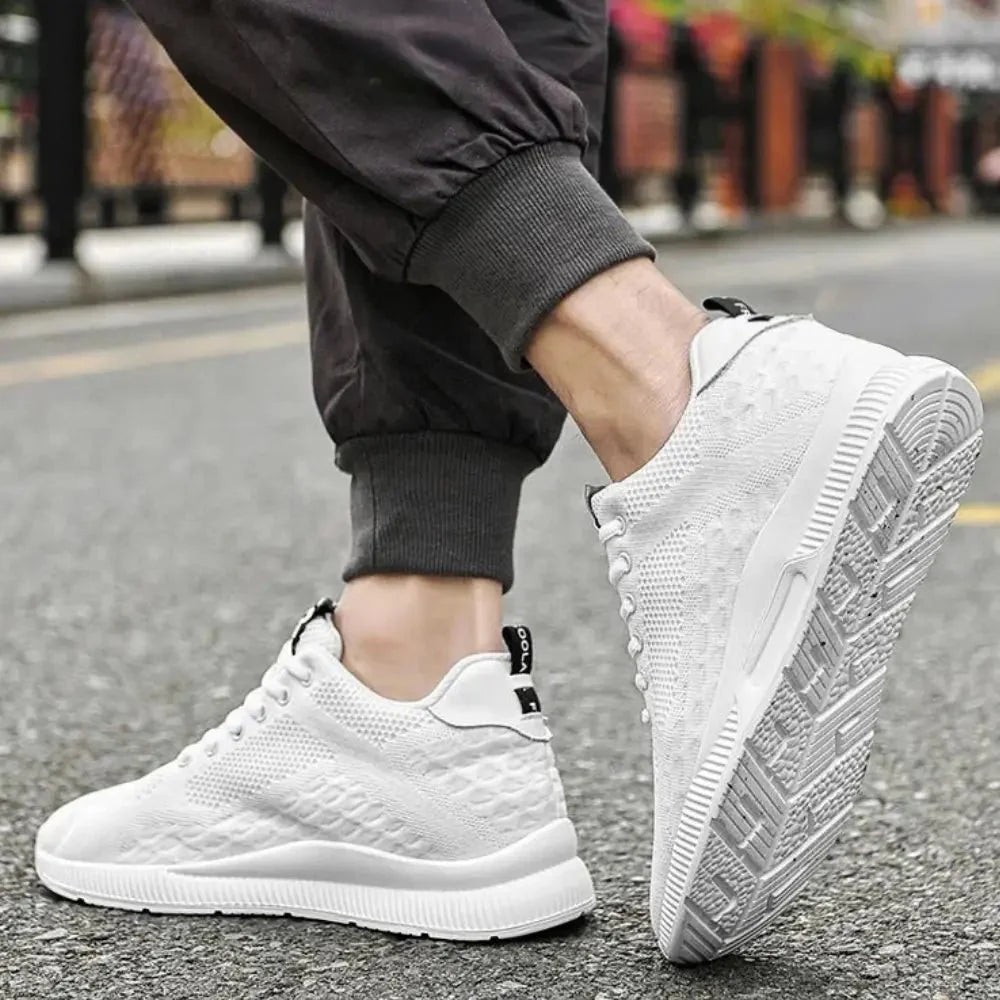 Diego – Elevated high-top sneaker with breathable structure and sporty sole - 7cm