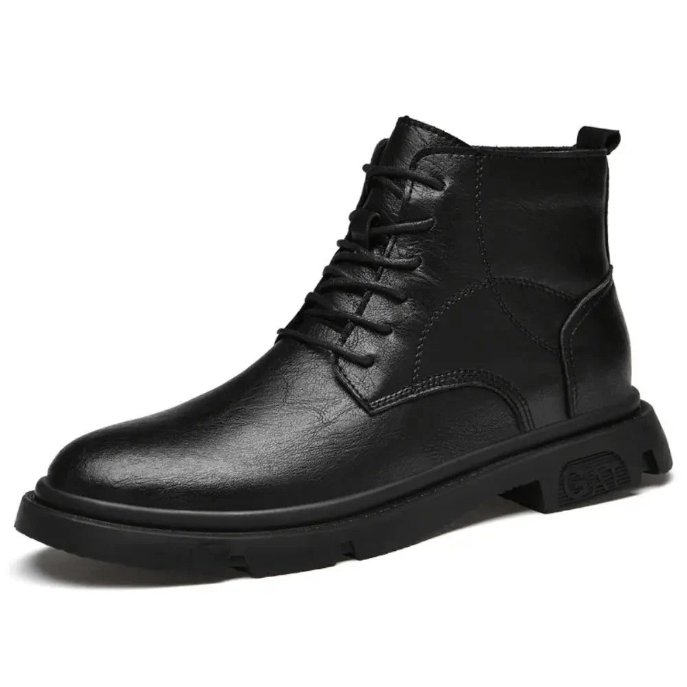 Vince – Elevated herenboot met robuuste zool en strakke vetersluiting - 8cm - Elevated