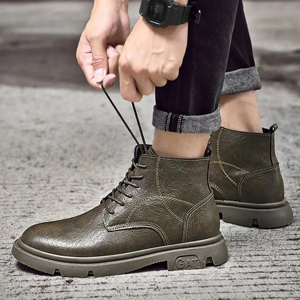 Vince – Elevated herenboot met robuuste zool en strakke vetersluiting - 8cm - Elevated