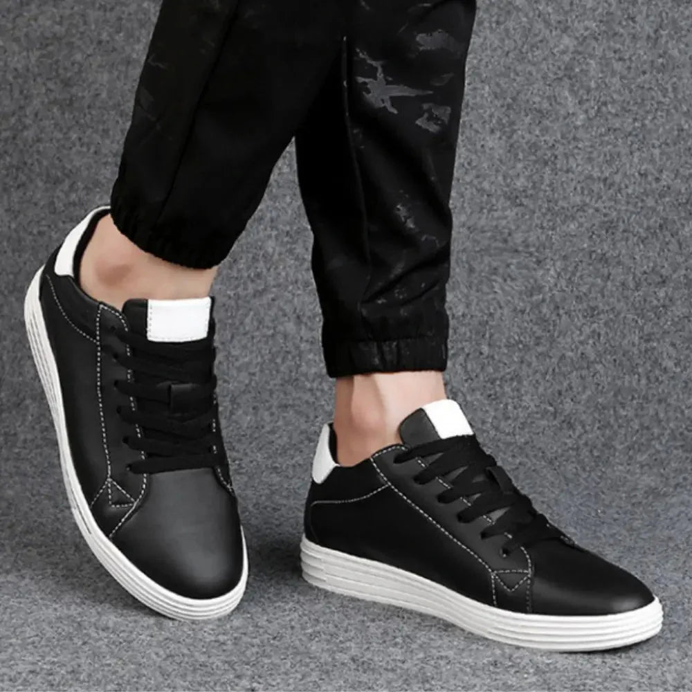 Aaron - Verhoogde Sportieve Vetersneakers - 7cm - Elevated