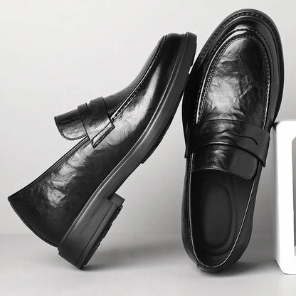 Borj – Elevated herenloafer met glanzende afwerking - 8cm - Elevated