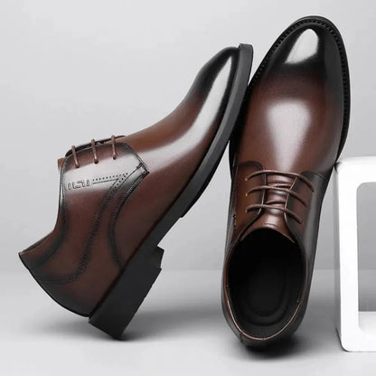 Francis - Verhoogde Luxe Derby Veterschoenen - 8cm - Elevated