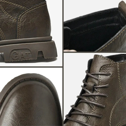 Vince – Elevated ankle boot with robust sole and sleek lacing - 8cm