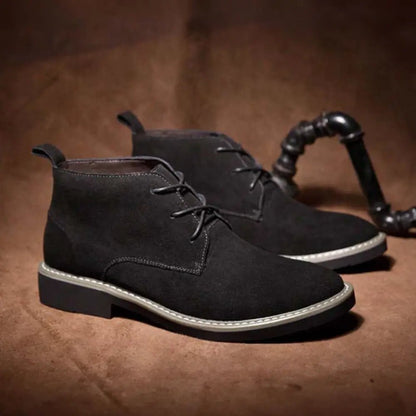 Mees – Elevated heren desert boot met laag profiel en gestikte zoolrand - 8cm - Elevated
