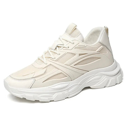 Mike – Elevated herensneaker met gelaagde zool en futuristisch paneelontwerp - 8cm - Elevated