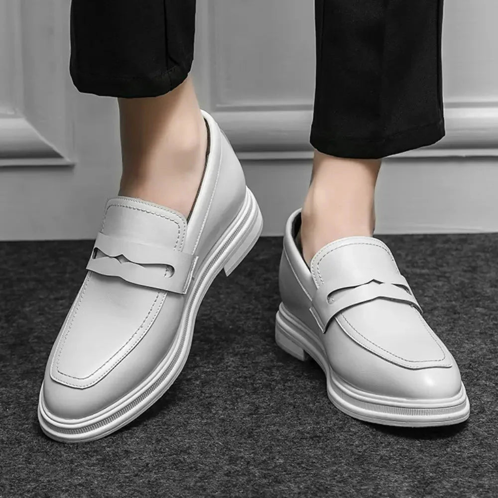 Norman - Verhoogde Moderne Instaploafers - 8cm - Elevated